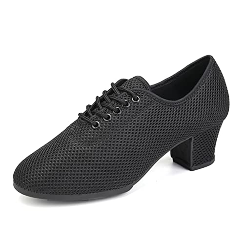 TINRYMX Damen Latein Tanzschuhe schnüren Salsa Ballsaal,EU 34 von TINRYMX
