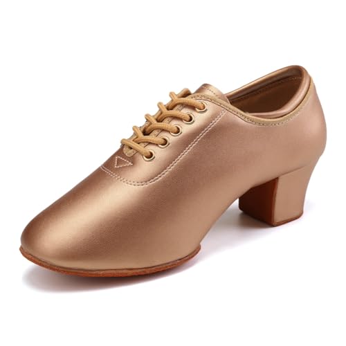 TINRYMX Damen Latein Tanzschuhe schnüren Salsa Ballsaal,EU 41 von TINRYMX
