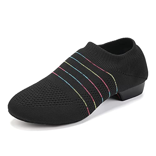 TINRYMX Damen Latein Tanzschuhe schnüren trainieren Salsa Ballsaal Ballsaal Tanzschuhe,EU 42 von TINRYMX