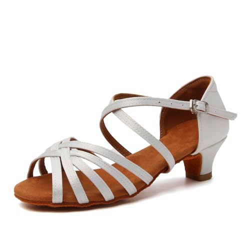 TINRYMX Mädchen Latein Tanzschuhe Salsa Ballsaal Tango Tanzschuhe,40EU von TINRYMX