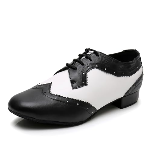 TINRYMX Tanzschuhe latein Herren Atmungsaktiv Tango Salsa ballsaal Tanzschuhe,8003-2.5CM,44 EU von TINRYMX