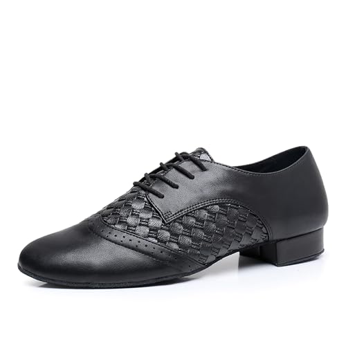 TINRYMX Tanzschuhe latein Herren Atmungsaktiv Tango Salsa ballsaal Tanzschuhe,8010-2.5CM,43 EU von TINRYMX