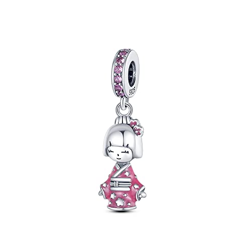 TINSLO Charm Anhänger Damen 925 Sterling Silber für Armband Charms Beads passend für Pandora Armband und Halskette, Kompatibel mit Europäischen Armbänder für Frauen Mädchen von TINSLO