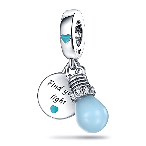 TINSLO Charm Anhänger Damen 925 Sterling Silber für Armband Charms Beads passend für Pandora Armband und Halskette, Kompatibel mit Europäischen Armbänder für Frauen Mädchen B1 TINSLO Charm Anhänger Damen 925 Sterling Silber für Armband Charms Beads passend für Pandora Armband und Halskette, Kompatibel mit Europäischen Armbänder für Frauen Mädchen B1 von TINSLO