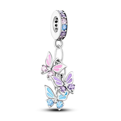 TINSLO Charm Anhänger Damen 925 Sterling Silber für Armband Charms Beads passend für Pandora Armband und Halskette, Kompatibel mit Europäischen Armbänder für Frauen Mädchen von TINSLO