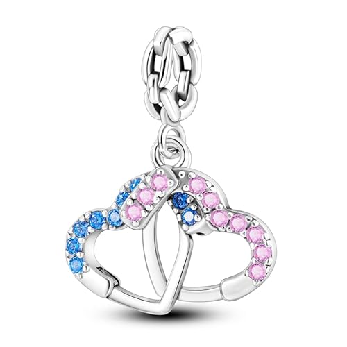 TINSLO Charm Anhänger Damen 925 Sterling Silber für Armband Charms Beads passend für Pandora Armband und Halskette, Kompatibel mit Europäischen Armbänder für Frauen Mädchen von TINSLO