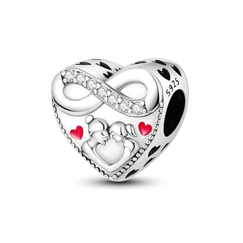 TINSLO Charm Anhänger Damen 925 Sterling Silber für Armband Charms Beads passend für Pandora Armband und Halskette, Kompatibel mit Europäischen Armbänder für Frauen Mädchen von TINSLO