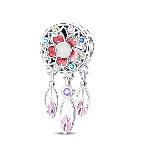 TINSLO Charm Anhänger Damen 925 Sterling Silber für Armband Charms Beads passend für Pandora Armband und Halskette, Kompatibel mit Europäischen Armbänder für Frauen Mädchen von TINSLO