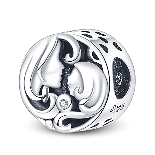 TINSLO Charm Anhänger Damen 925 Sterling Silber für Armband Charms Beads passend für Pandora Armband und Halskette, Kompatibel mit Europäischen Armbänder für Frauen Mädchen von TINSLO