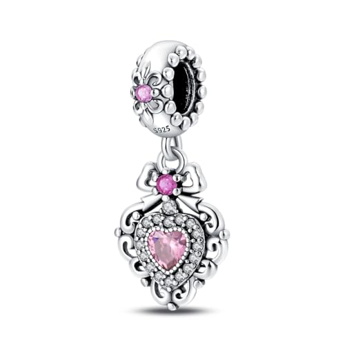 TINSLO Charm Anhänger Damen 925 Sterling Silber für Armband Charms Beads passend für Pandora Armband und Halskette, Kompatibel mit Europäischen Armbänder für Frauen Mädchen B9 TINSLO Charm Anhänger Damen 925 Sterling Silber für Armband Charms Beads passend für Pandora Armband und Halskette, Kompatibel mit Europäischen Armbänder für Frauen Mädchen B9 von TINSLO