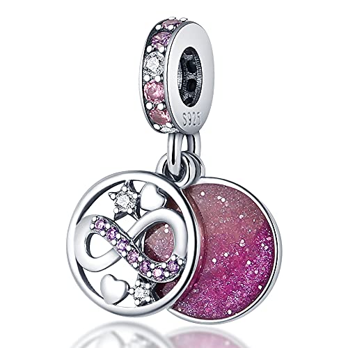 TINSLO Charm Anhänger Damen 925 Sterling Silber für Armband Charms Beads passend für Pandora Armband und Halskette, Kompatibel mit Europäischen Armbänder für Frauen Mädchen von TINSLO