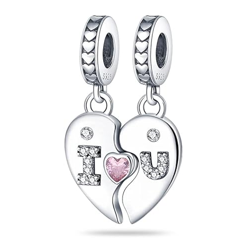 TINSLO Charm Anhänger Damen 925 Sterling Silber für Armband Charms Beads passend für Pandora Armband und Halskette, Kompatibel mit Europäischen Armbänder für Frauen Mädchen von TINSLO