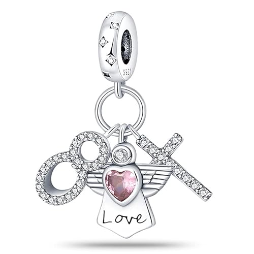 TINSLO Charm Anhänger Damen 925 Sterling Silber für Armband Charms Beads passend für Pandora Armband und Halskette, Kompatibel mit Europäischen Armbänder für Frauen Mädchen von TINSLO