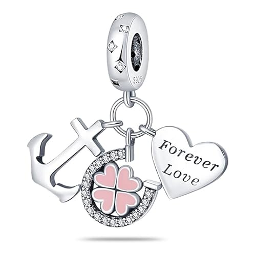 TINSLO Charm Anhänger Damen 925 Sterling Silber für Armband Charms Beads passend für Pandora Armband und Halskette, Kompatibel mit Europäischen Armbänder für Frauen Mädchen von TINSLO