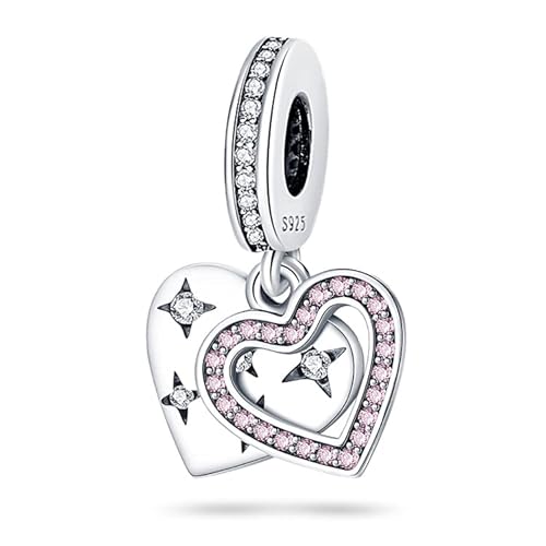 TINSLO Charm Anhänger Damen 925 Sterling Silber für Armband Charms Beads passend für Pandora Armband und Halskette, Kompatibel mit Europäischen Armbänder für Frauen Mädchen von TINSLO