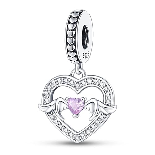 TINSLO Charm Anhänger Damen 925 Sterling Silber für Armband Charms Beads passend für Pandora Armband und Halskette, Kompatibel mit Europäischen Armbänder für Frauen Mädchen von TINSLO