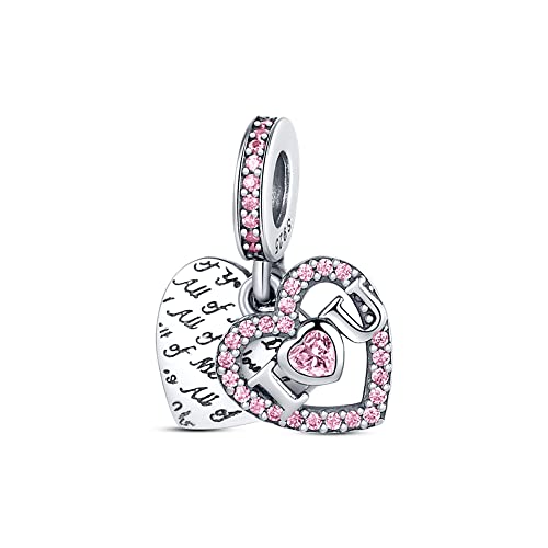 TINSLO Charm Anhänger Damen 925 Sterling Silber für Armband Charms Beads passend für Pandora Armband und Halskette, Kompatibel mit Europäischen Armbänder für Frauen Mädchen B3 TINSLO Charm Anhänger Damen 925 Sterling Silber für Armband Charms Beads passend für Pandora Armband und Halskette, Kompatibel mit Europäischen Armbänder für Frauen Mädchen B3 von TINSLO