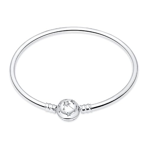 TINSLO Damen Armband 925 Sterling Silber, Armbänder mit Herz Verschluss Moments Schlangen Gliederarmband Armkette Valentinstag Muttertag Geburtstags Weihnachten Geschenk für Frauen Freundin Mama von TINSLO