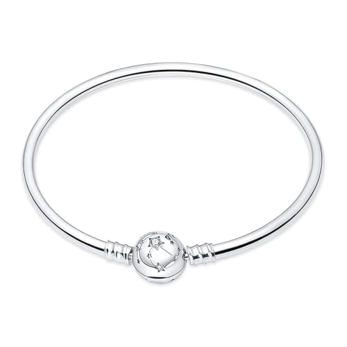 Damen Armband 925 Sterling Silber, Armbänder mit Herz Verschluss Moments Schlangen Gliederarmband Armkette Valentinstag Muttertag Geburtstags Weihnachten Geschenk für Frauen Freundin Mama von TINSLO
