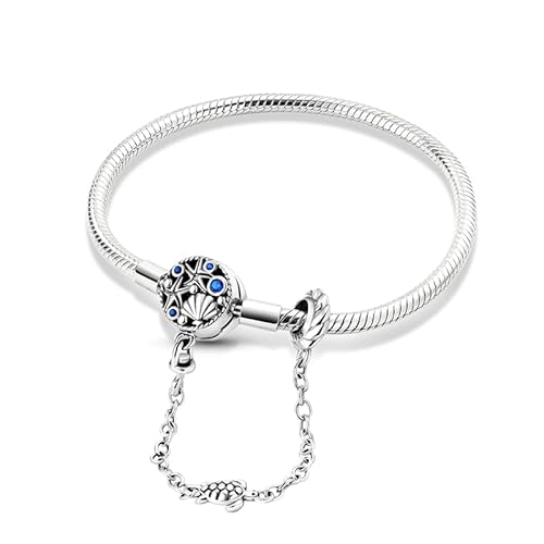 TINSLO Damen Armband 925 Sterling Silber, Armbänder mit Herz Verschluss Moments Schlangen Gliederarmband Armkette Valentinstag Muttertag Geburtstags Weihnachten Geschenk für Frauen Freundin Mama von TINSLO