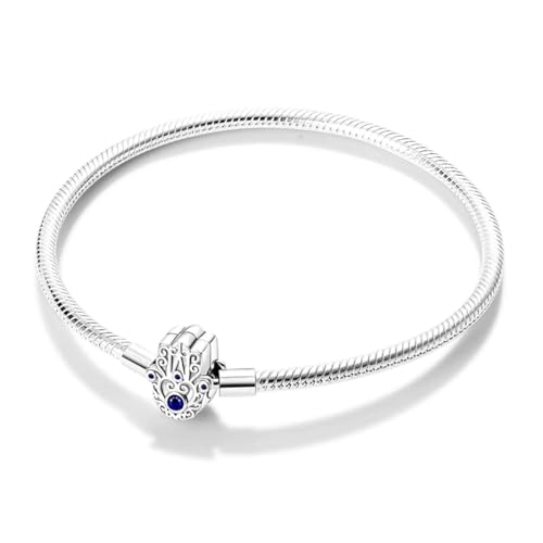 Damen Armband 925 Sterling Silber, Armbänder mit Herz Verschluss Moments Schlangen Gliederarmband Armkette Valentinstag Muttertag Geburtstags Weihnachten Geschenk für Frauen Freundin Mama von TINSLO