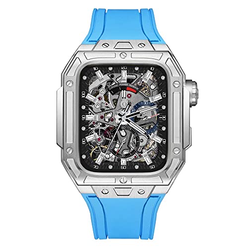 TINTAG Uhrenarmband für Apple Watch 8, 7, 6, 5, SE, 4, Gummiband, für iWatch 45 mm, 44 mm, Modifikationsset, DIY-Set, 45 mm, Achat von TINTAG