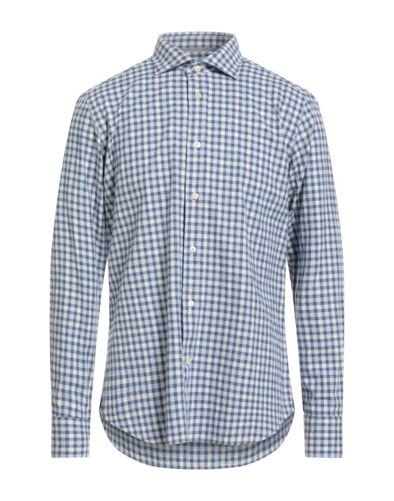 TINTORIA MATTEI 954 Hemd Herren Azurblau von TINTORIA MATTEI 954