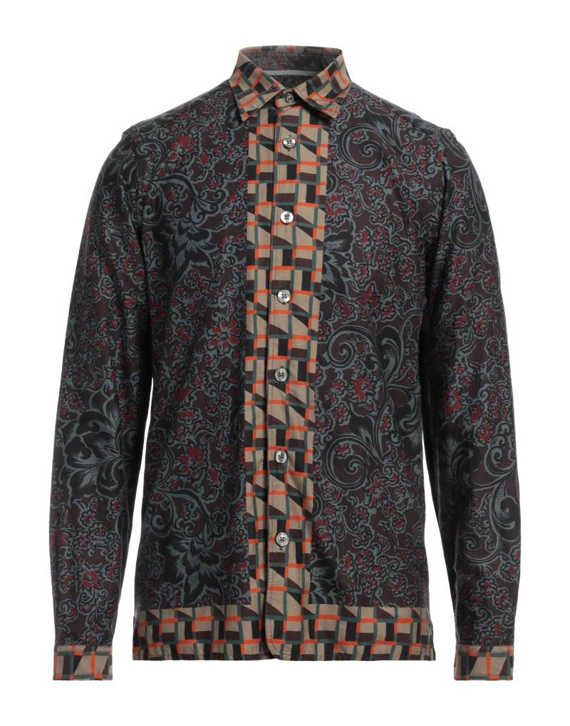 TINTORIA MATTEI 954 Hemd Herren Dunkelbraun von TINTORIA MATTEI 954