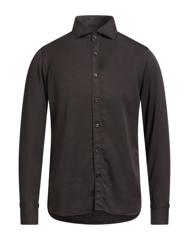 TINTORIA MATTEI 954 Hemd Herren Dunkelbraun von TINTORIA MATTEI 954