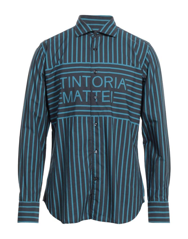 TINTORIA MATTEI 954 Hemd Herren Marineblau von TINTORIA MATTEI 954