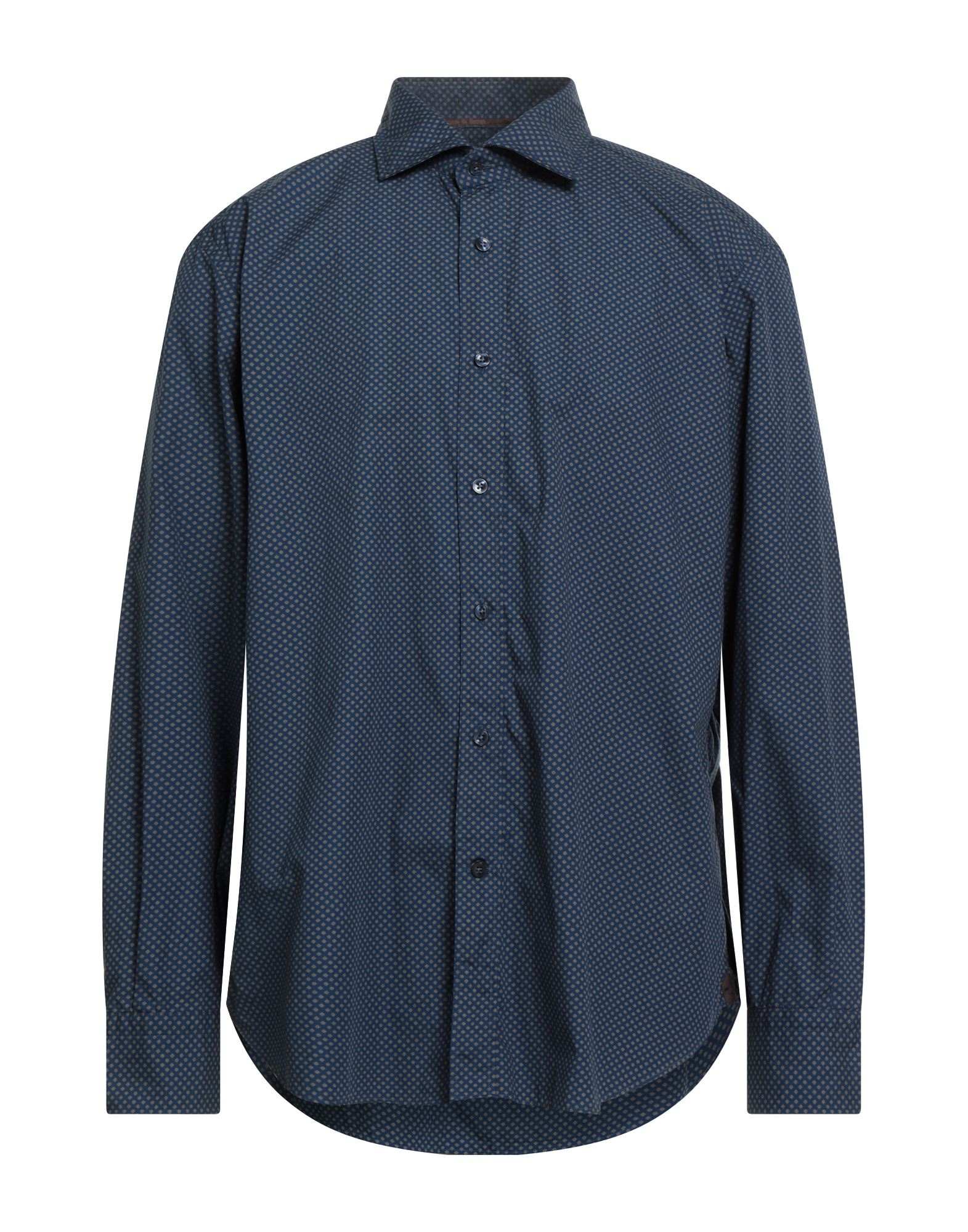 TINTORIA MATTEI 954 Hemd Herren Marineblau von TINTORIA MATTEI 954