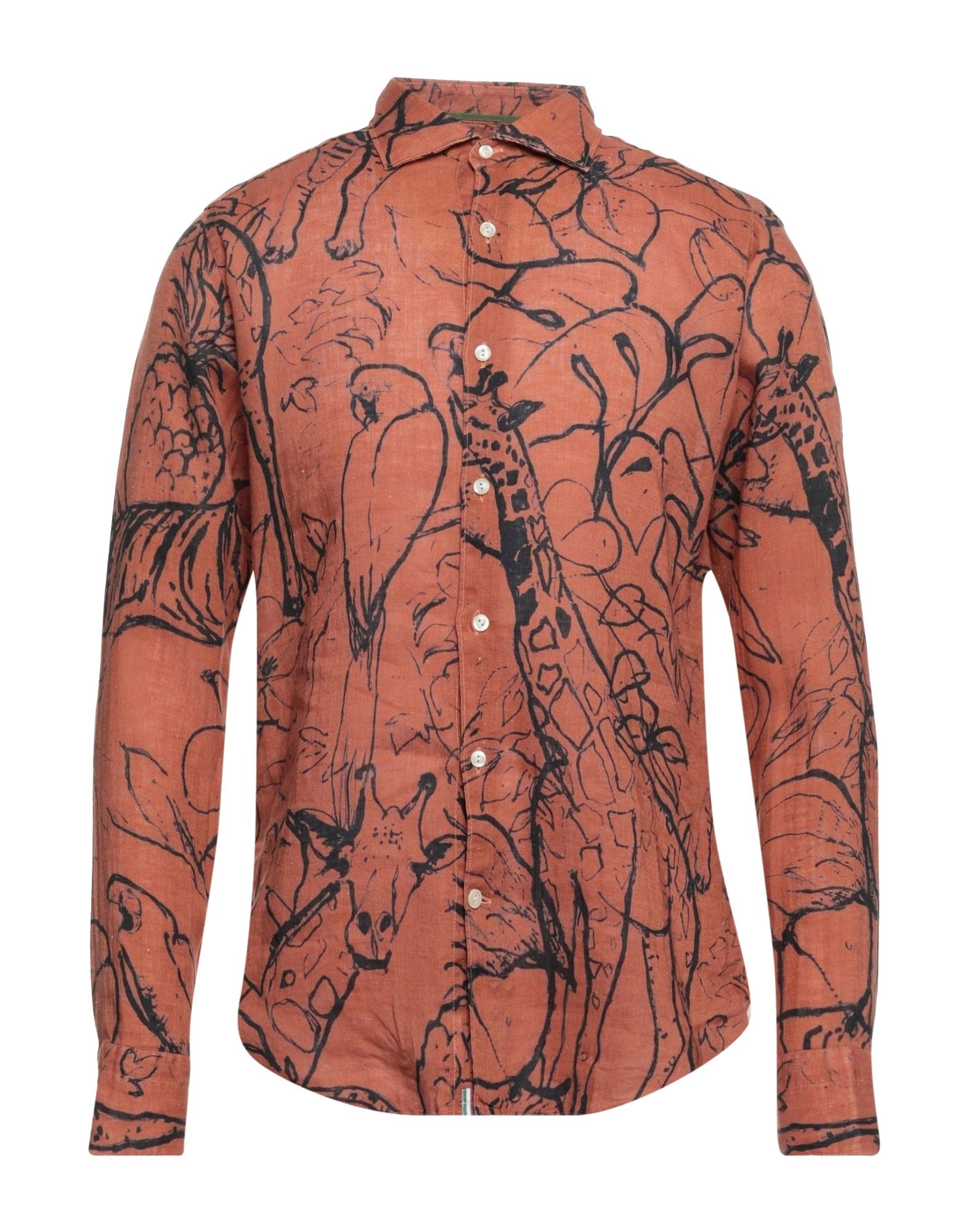 TINTORIA MATTEI 954 Hemd Herren Rostrot von TINTORIA MATTEI 954