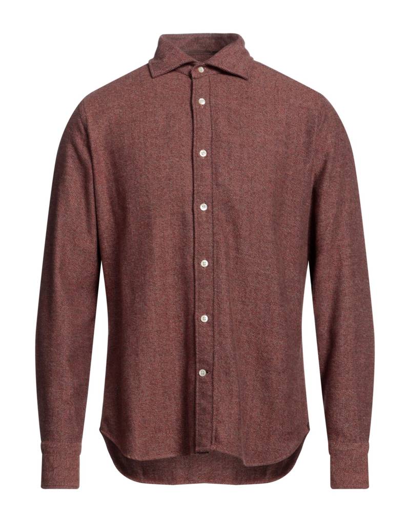 TINTORIA MATTEI 954 Hemd Herren Rostrot von TINTORIA MATTEI 954