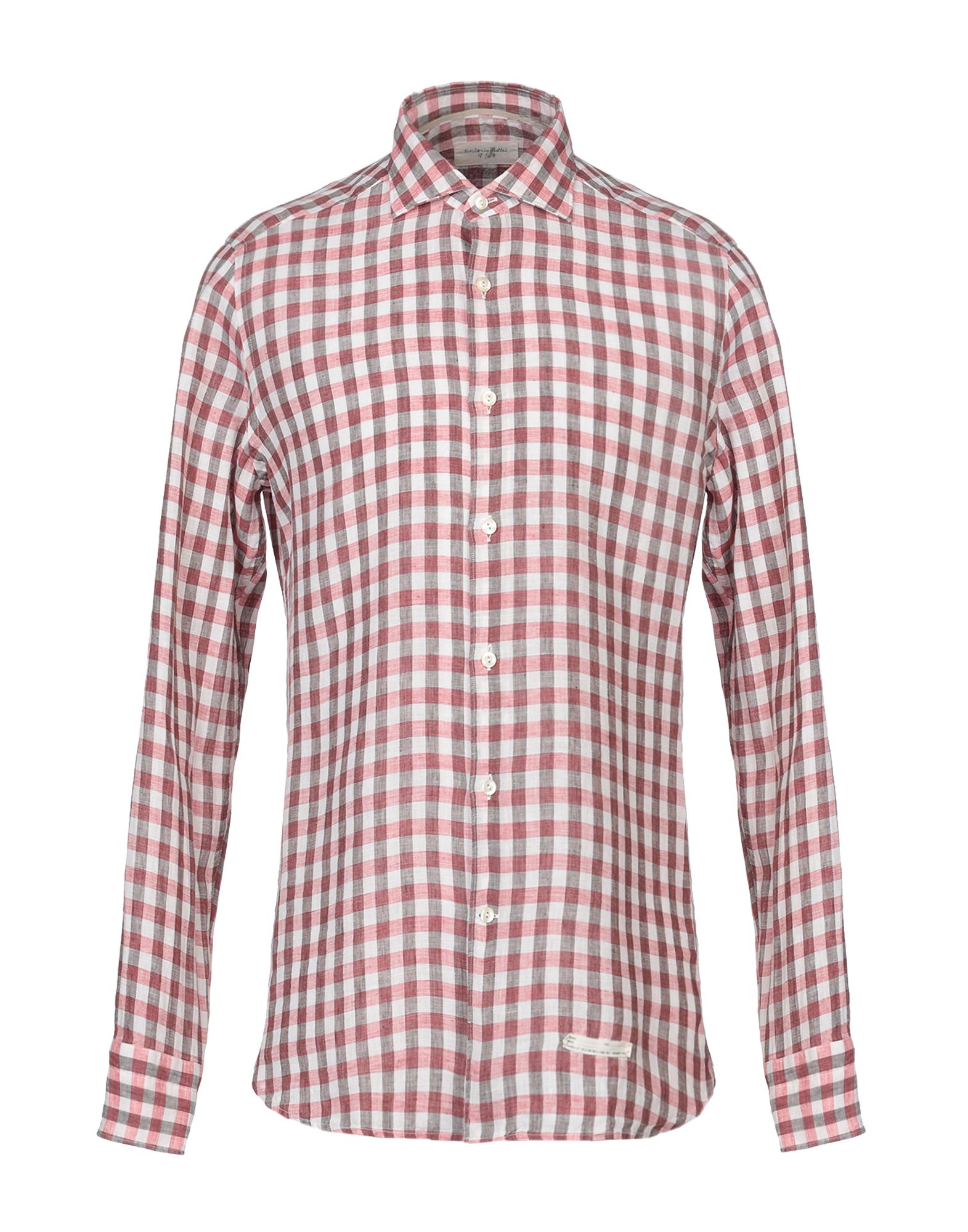 TINTORIA MATTEI 954 Hemd Herren Ziegelrot von TINTORIA MATTEI 954