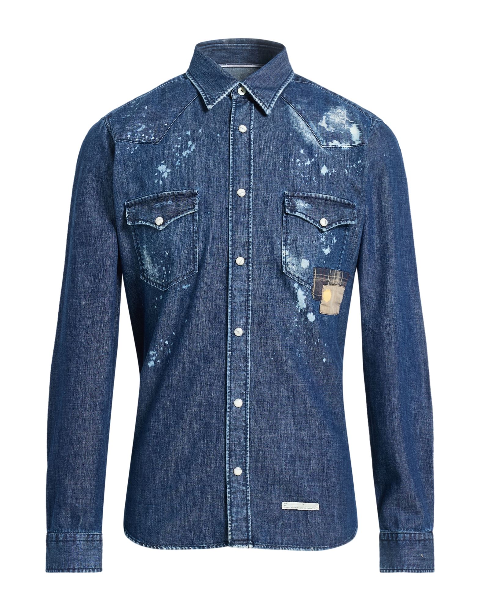 TINTORIA MATTEI 954 Jeanshemd Herren Blau TINTORIA MATTEI 954 Jeanshemd Herren Blau von TINTORIA MATTEI 954
