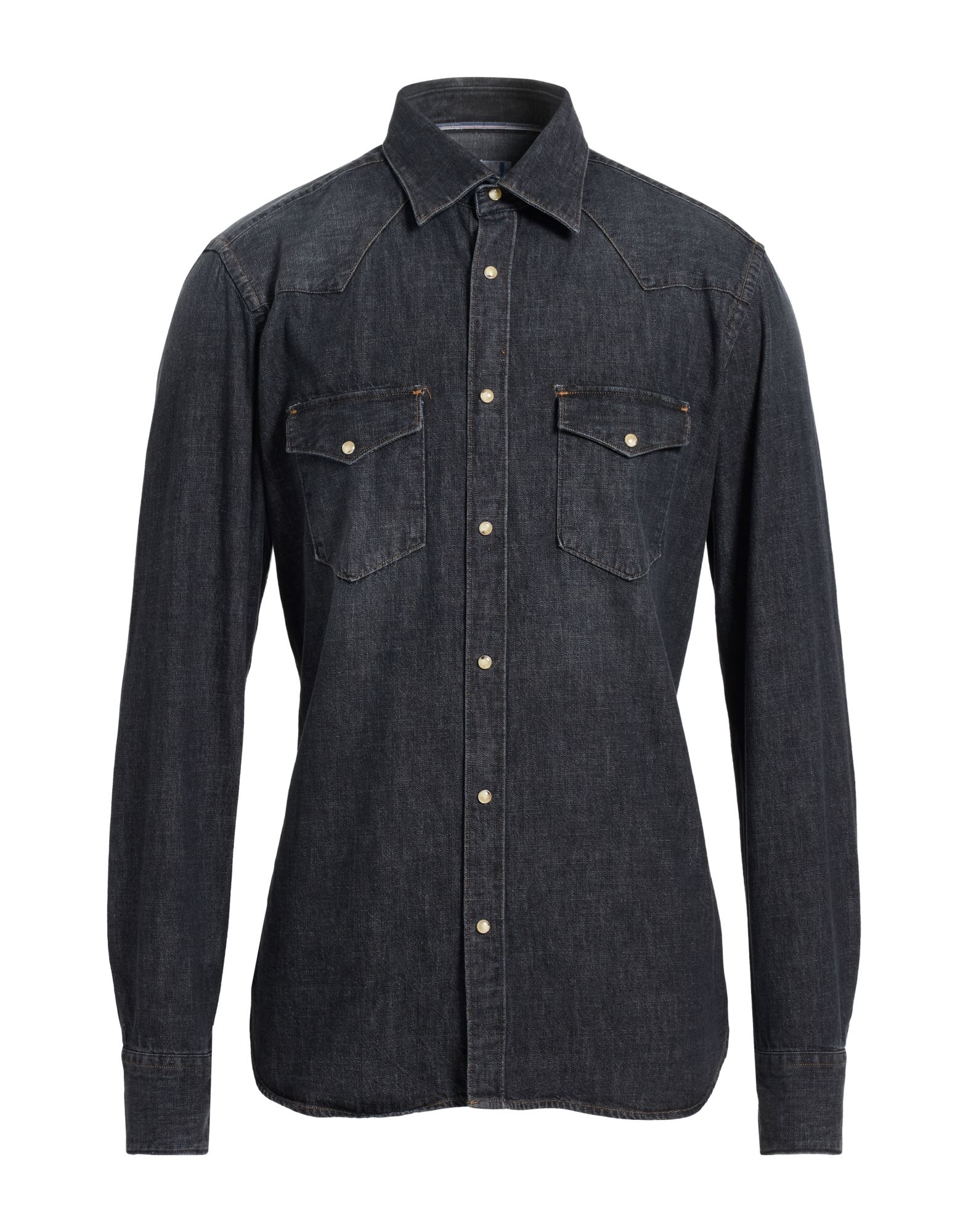 TINTORIA MATTEI 954 Jeanshemd Herren Schwarz von TINTORIA MATTEI 954