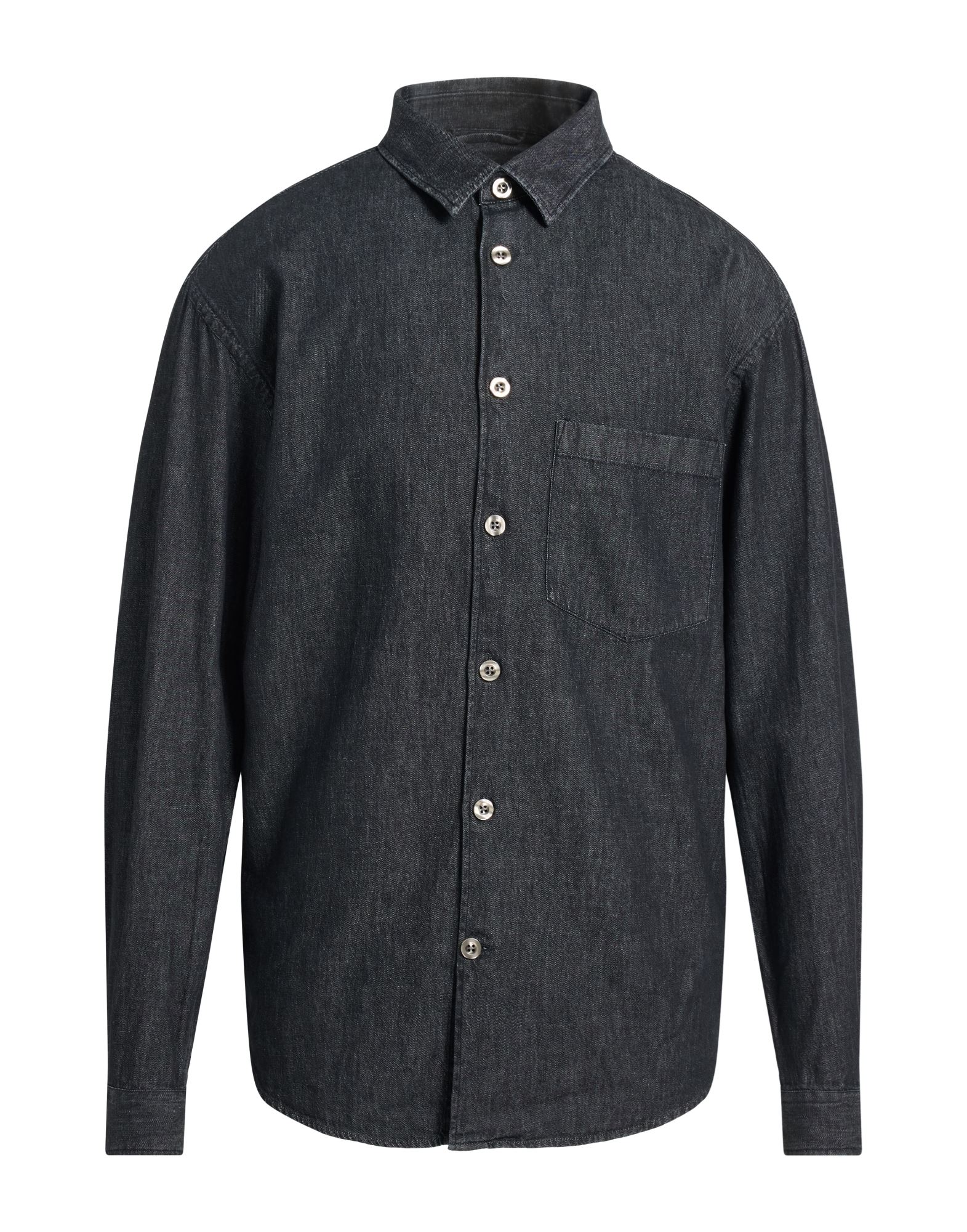 TINTORIA MATTEI 954 Jeanshemd Herren Schwarz von TINTORIA MATTEI 954