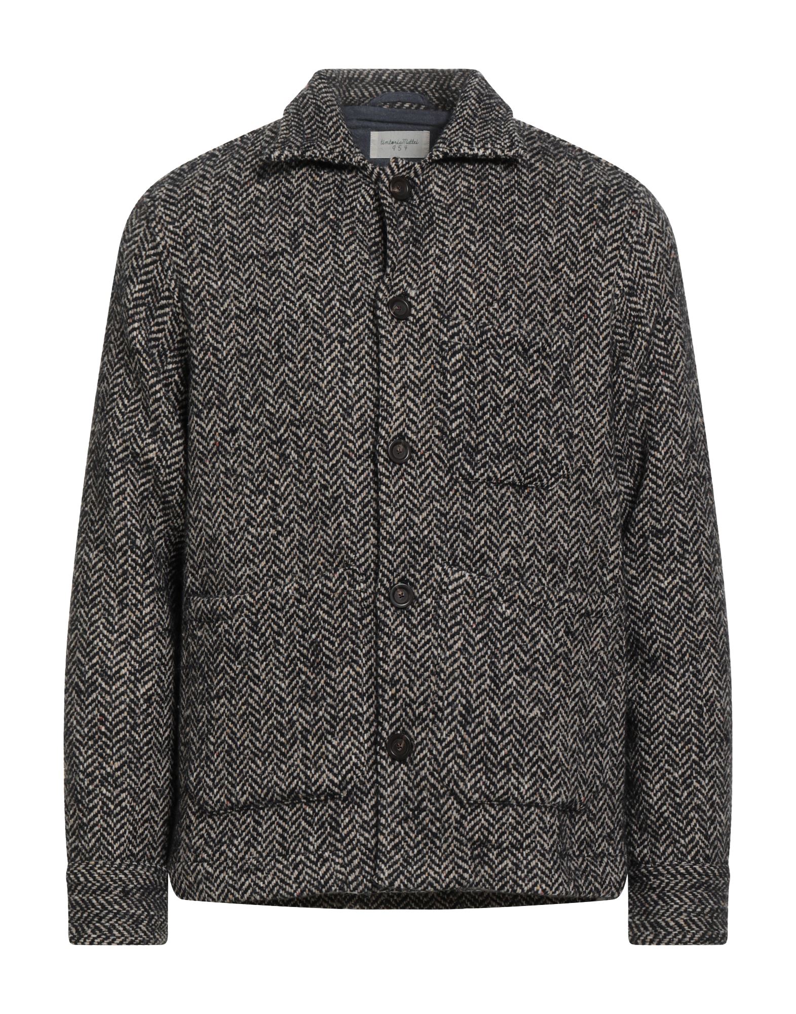 TINTORIA MATTEI 954 Mantel Herren Schwarz von TINTORIA MATTEI 954