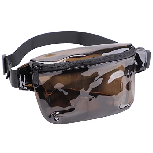 TINYAT Kleine Durchsichtige Gürteltasche Stadium-zugelassen für Damen Transparente Bauchtasche wasserdichte Mini-Hüfttasche für Konzerte, Sport, PVC-Mädchenmode Rucksack,1952 von TINYAT