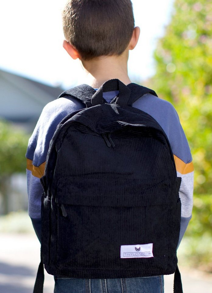 TINYLOADERS Kinderrucksack Kinderrucksack Kord Kinder Rucksack Backpack Kordrucksack, Rucksack Kinder, Innentasche, PFC-frei, Robuste Zipper, Kordrucksack von TINYLOADERS