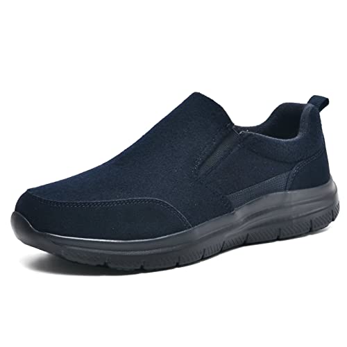 TIOSEBON Herren Slip On Loafers Bequeme Freizeitschuhe für Tennis Arbeit und Autofahren 43 EU Marineblau von TIOSEBON