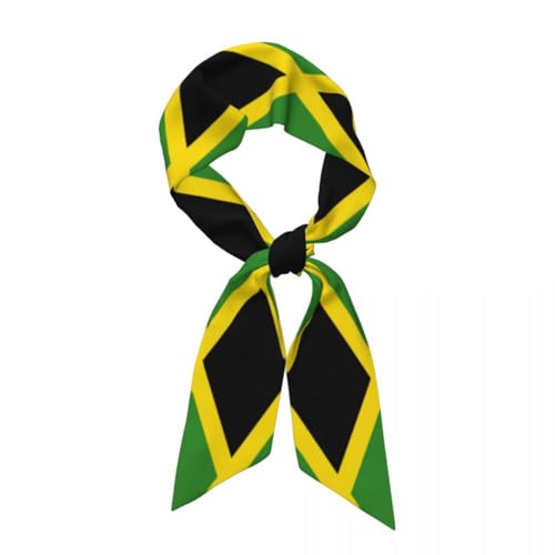Haarschal Für Damen,Jamaika Flagge,Farbmuster,Seidenähnliches Stirnband,Weich Modisches Bandana-Kopftuch,Schmaler Handtaschengriff,Bunter Seidentuch Wickelband Halstuch Kopfbedeckung Haarschal Für Damen,Jamaika Flagge,Farbmuster,Seidenähnliches Stirnband,Weich Modisches Bandana-Kopftuch,Schmaler Handtaschengriff,Bunter Seidentuch Wickelband Halstuch Kopfbedeckung von TIOYREVENO