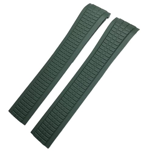 TIOYW 21 mm höhere Version Fluorous Rubber Uhrenarmband für Patek 5164A 5167A Aquanaut Philippe PP Orange Braun Weiches Silikon Uhrenarmband, Golden buckle von TIOYW