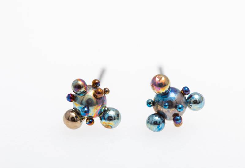 Titan Ohrstecker - Hypoallergene Space Ohrringe Einzigartiger Handgefertigter Schmuck Aus Finnland Titan Ohrstecker - Hypoallergene Space Ohrringe Einzigartiger Handgefertigter Schmuck Aus Finnland von TIQUALIA