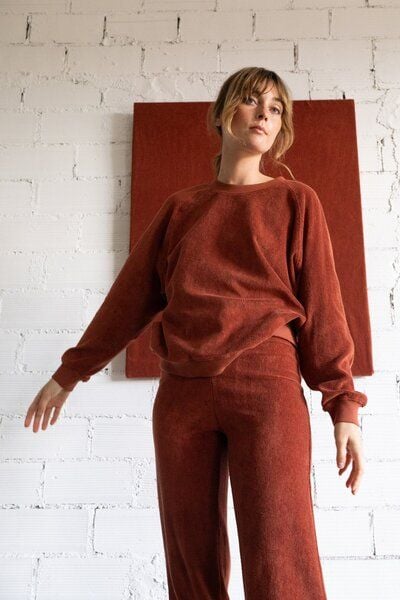 TIRALAHILACHA Gilda terry sweatshirt raglan sleeves TIRALAHILACHA Gilda terry sweatshirt raglan sleeves von TIRALAHILACHA