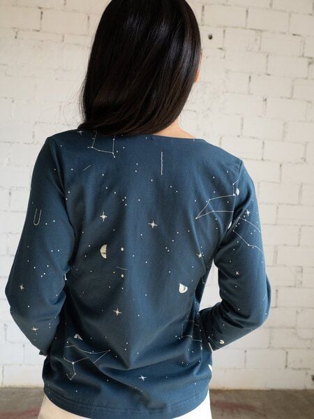 TIRALAHILACHA Gina crossover top long sleeves print TIRALAHILACHA Gina crossover top long sleeves print von TIRALAHILACHA
