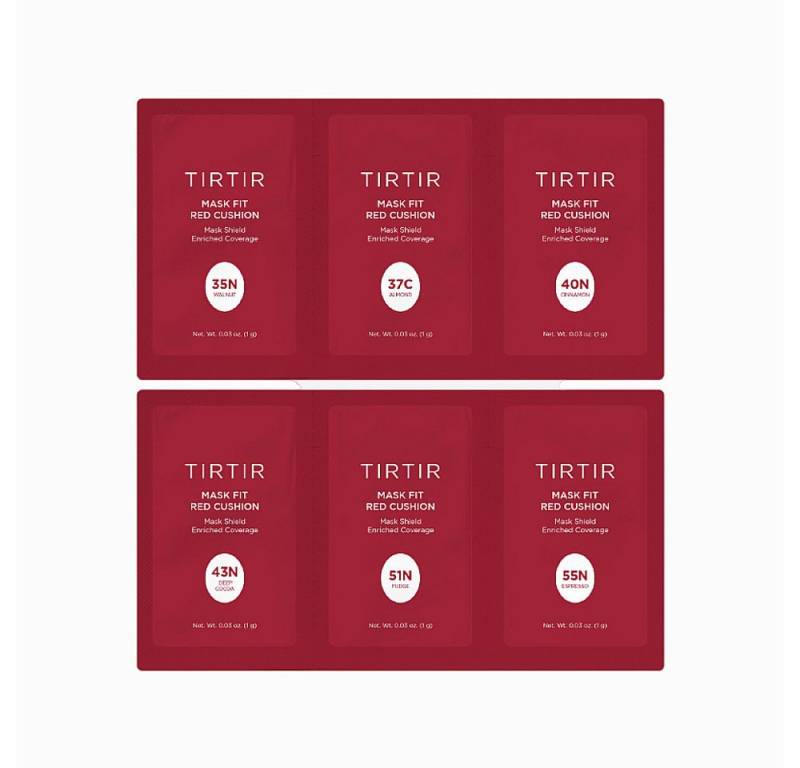 TIRTIR Foundation TIRTIR - Mask Fit Red Cushion Foundation 6 Shade Trial Kit Deep von TIRTIR