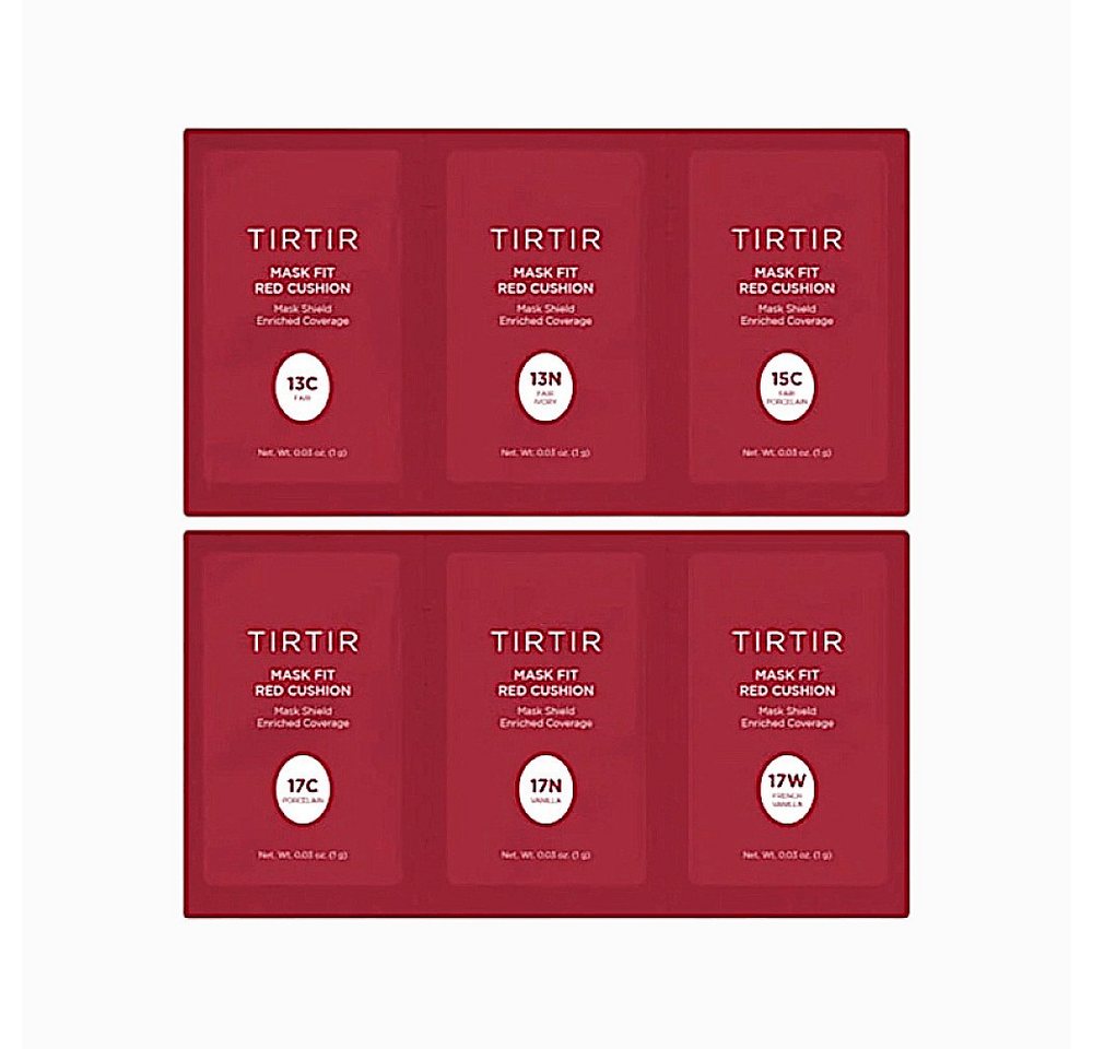 TIRTIR Foundation TIRTIR - Mask Fit Red Cushion Foundation 6 Shade Trial Kit Light von TIRTIR