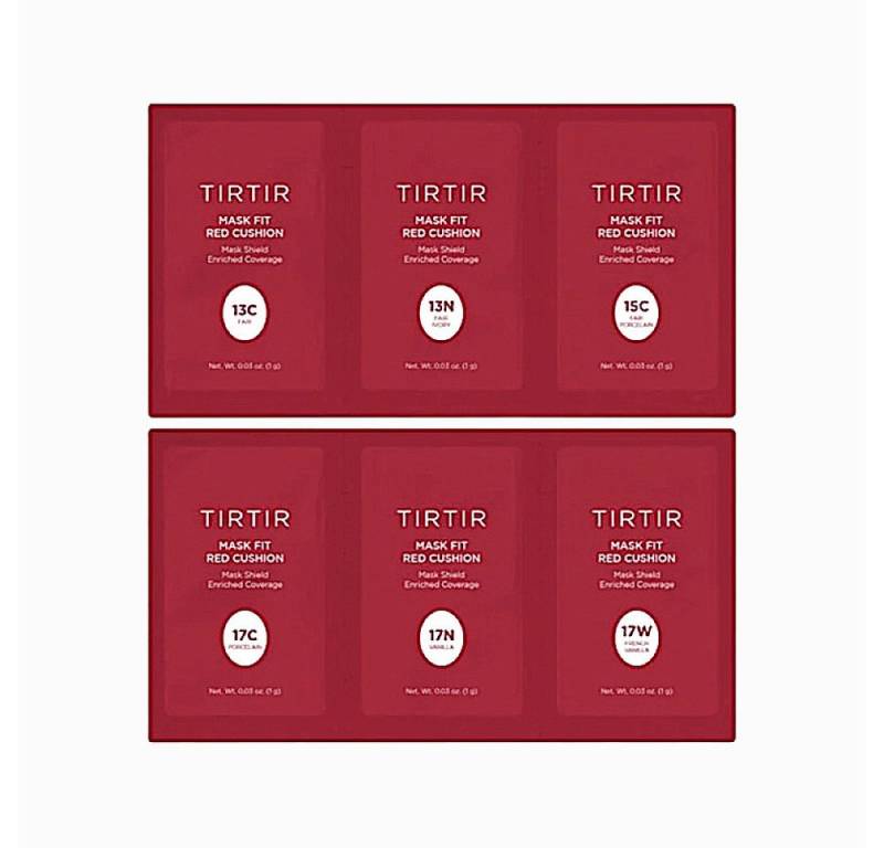 TIRTIR Foundation TIRTIR - Mask Fit Red Cushion Foundation 6 Shade Trial Kit Light TIRTIR Foundation TIRTIR - Mask Fit Red Cushion Foundation 6 Shade Trial Kit Light von TIRTIR