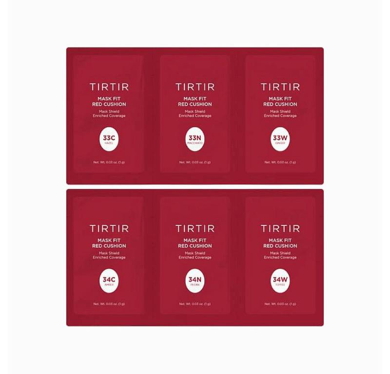 TIRTIR Foundation TIRTIR - Mask Fit Red Cushion Foundation 6 Shade Trial Kit Medium Deep von TIRTIR